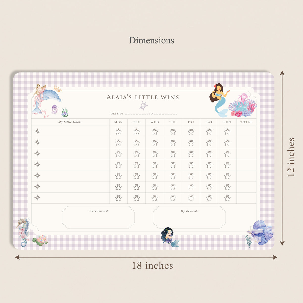 Ocean Belle Reward Chart