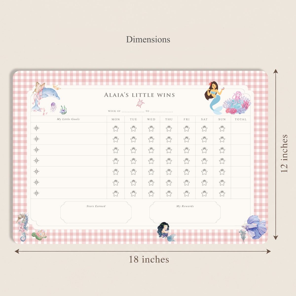 Ocean Belle Reward Chart
