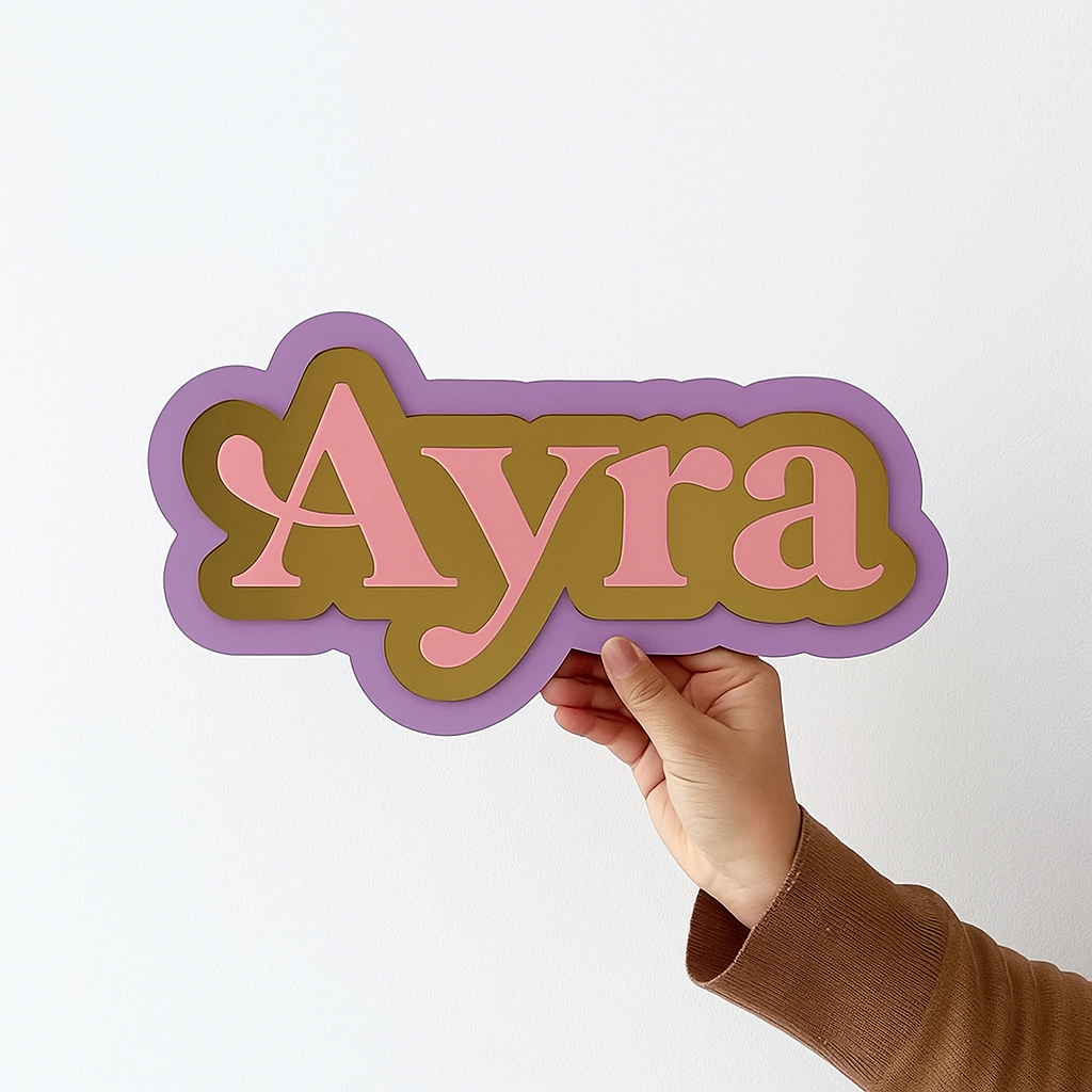 Pink Name Sign