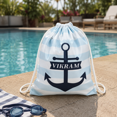 Nautical Anchor Swim Bag