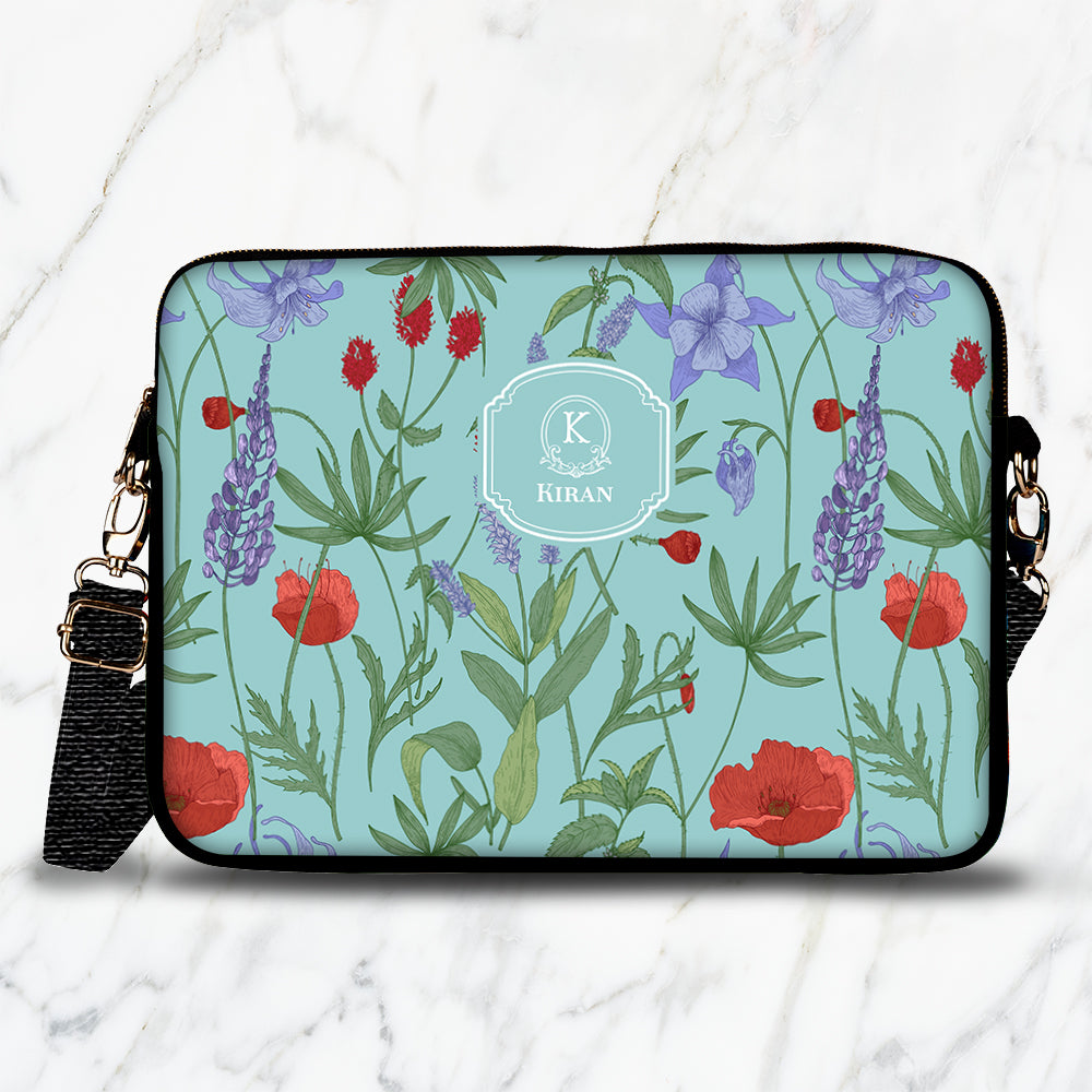 Scarlet Bloom Laptop Bag