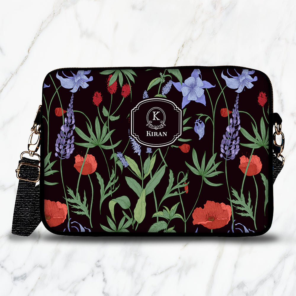 Scarlet Bloom Laptop Bag