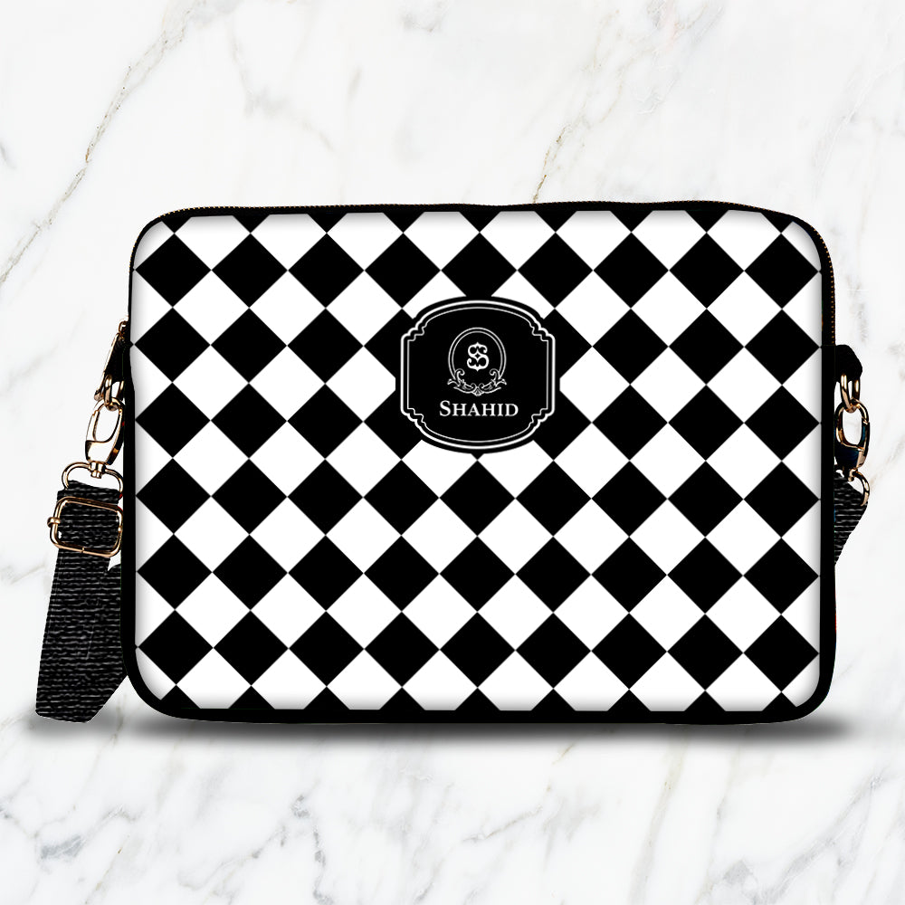 Checkered Laptop Bag