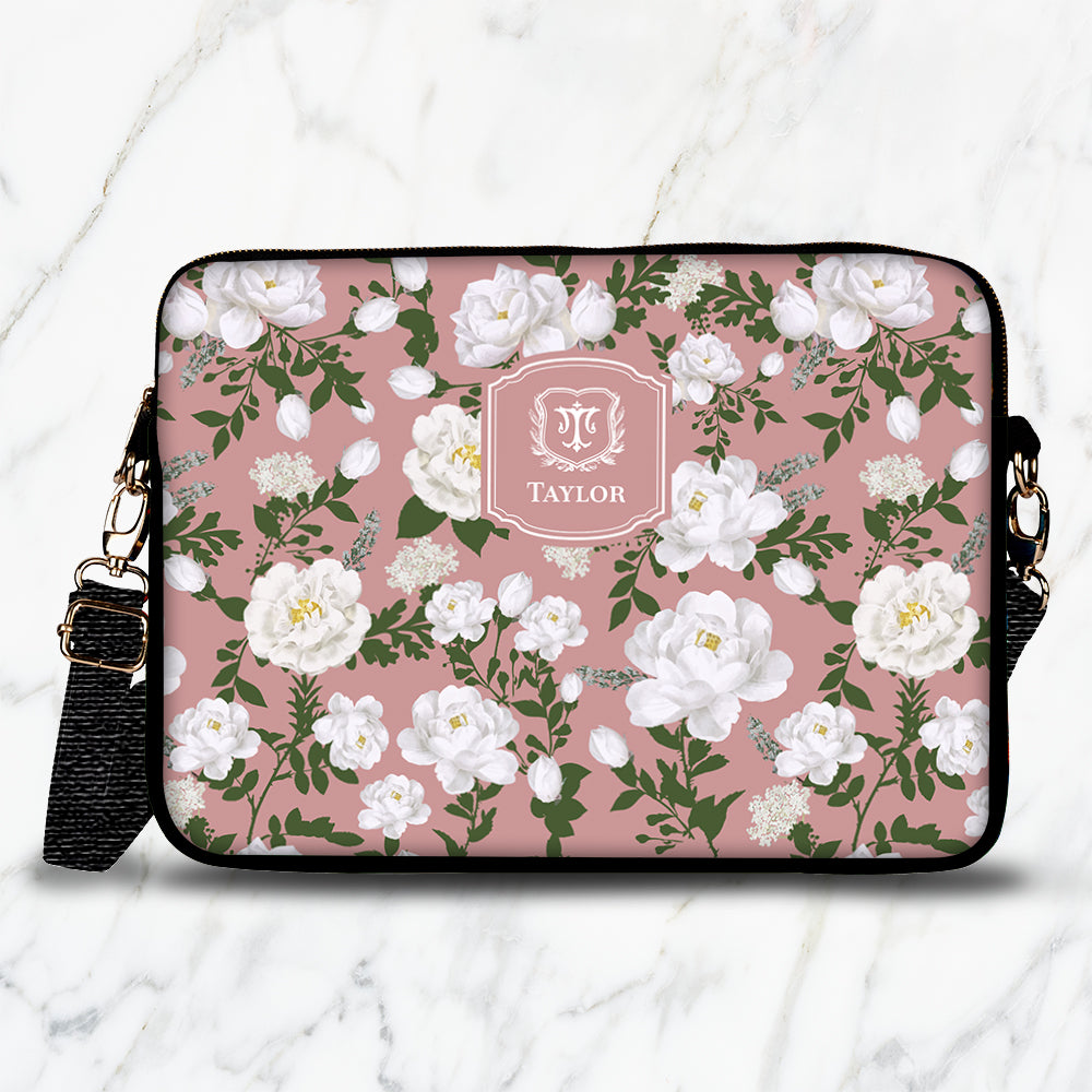 Peonies Laptop Bag