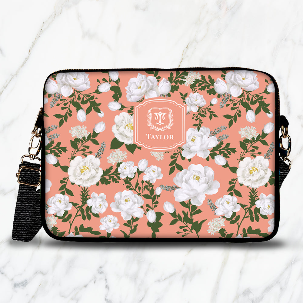 Peonies Laptop Bag