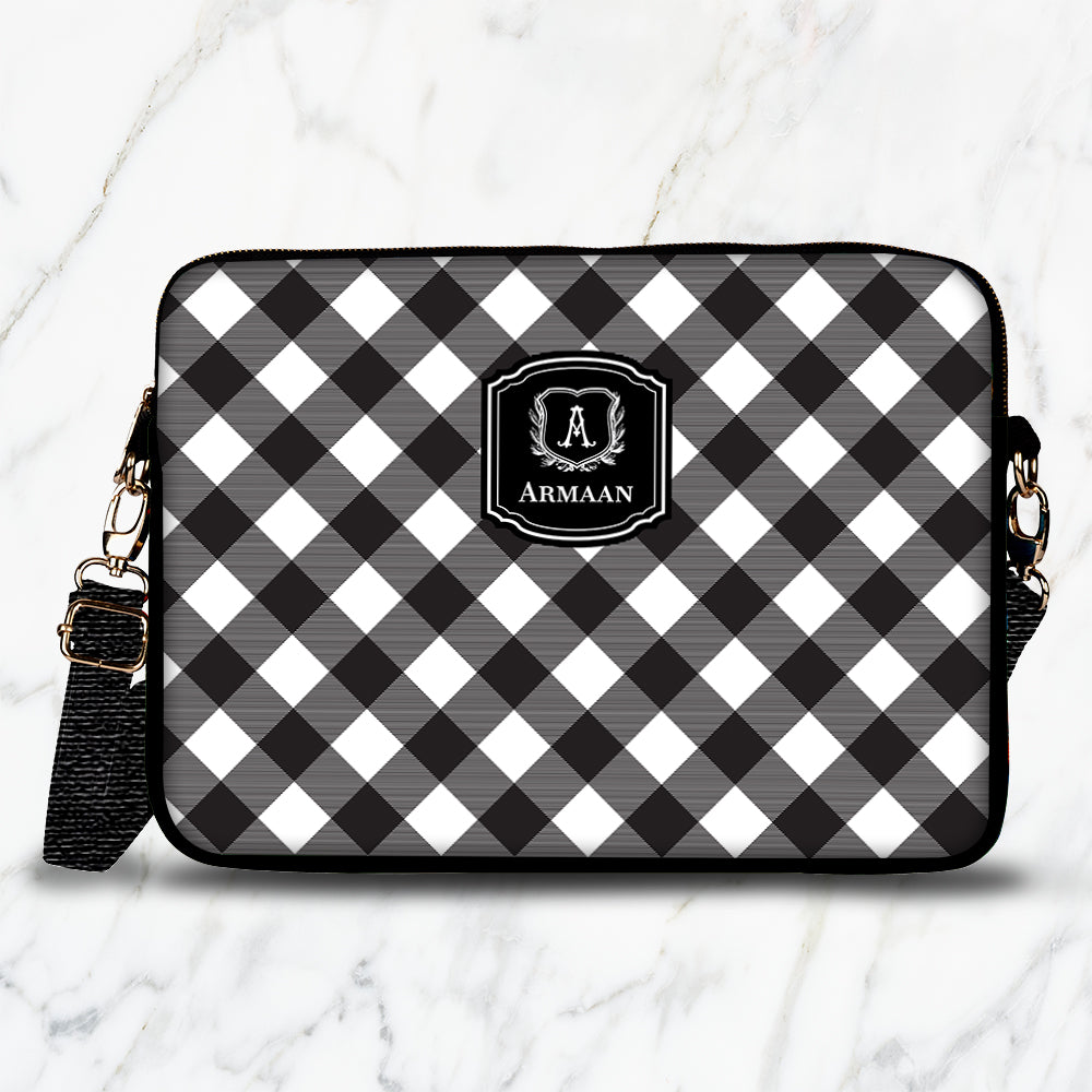 Gingham  Laptop Bag