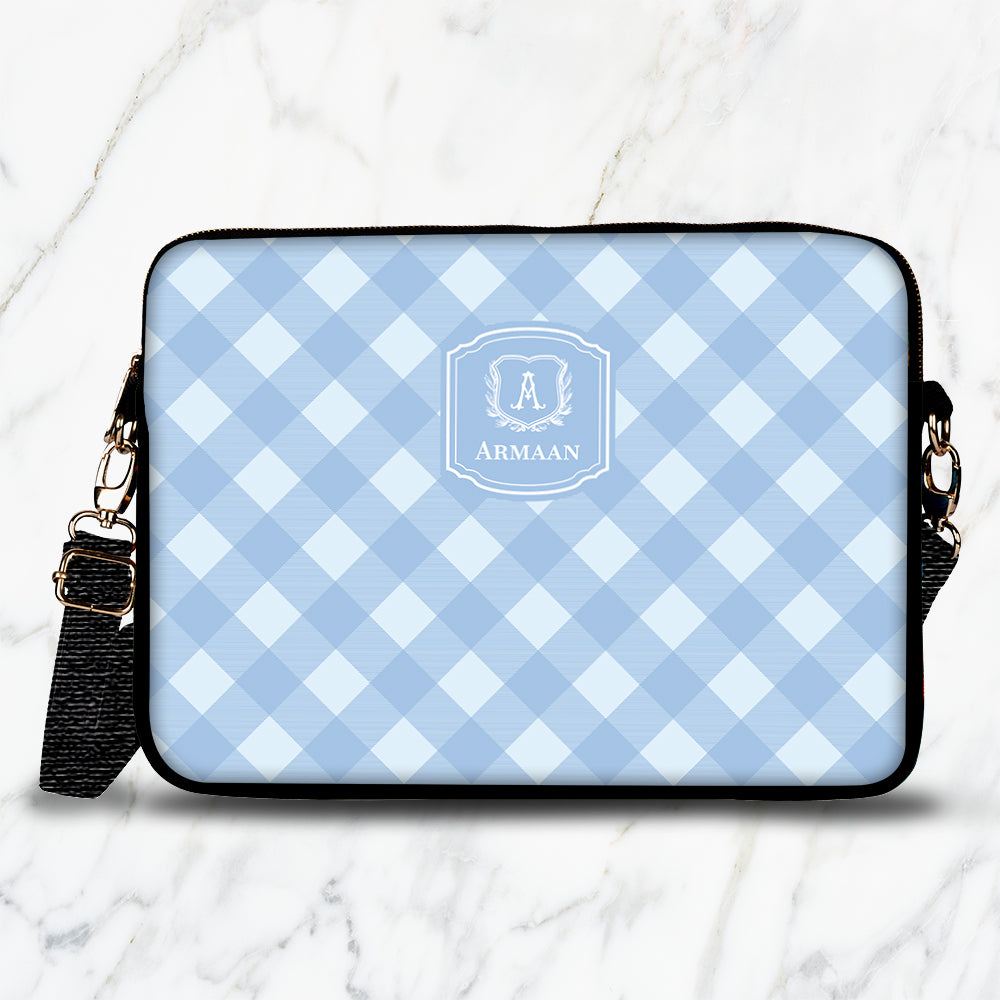 Gingham  Laptop Bag