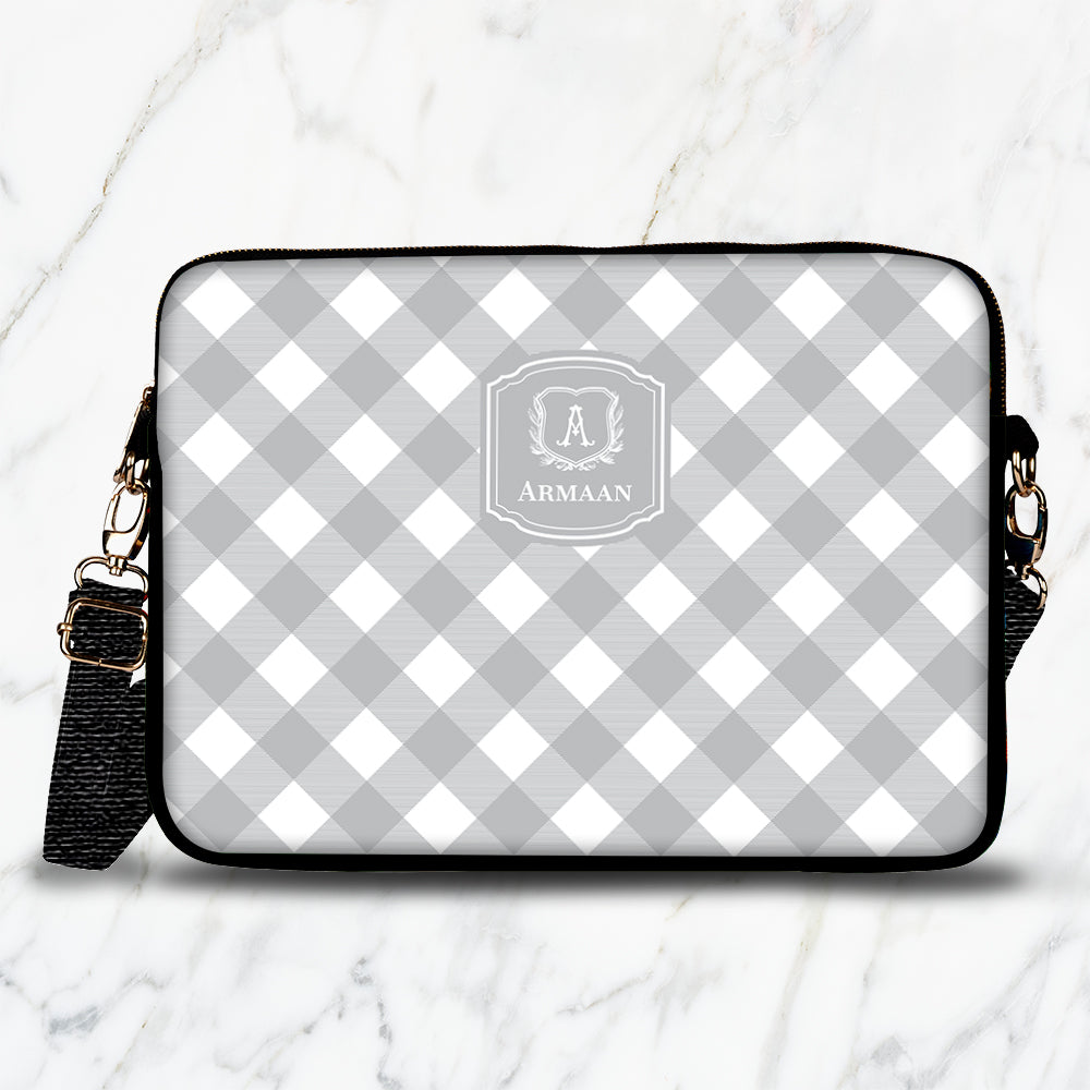 Gingham  Laptop Bag