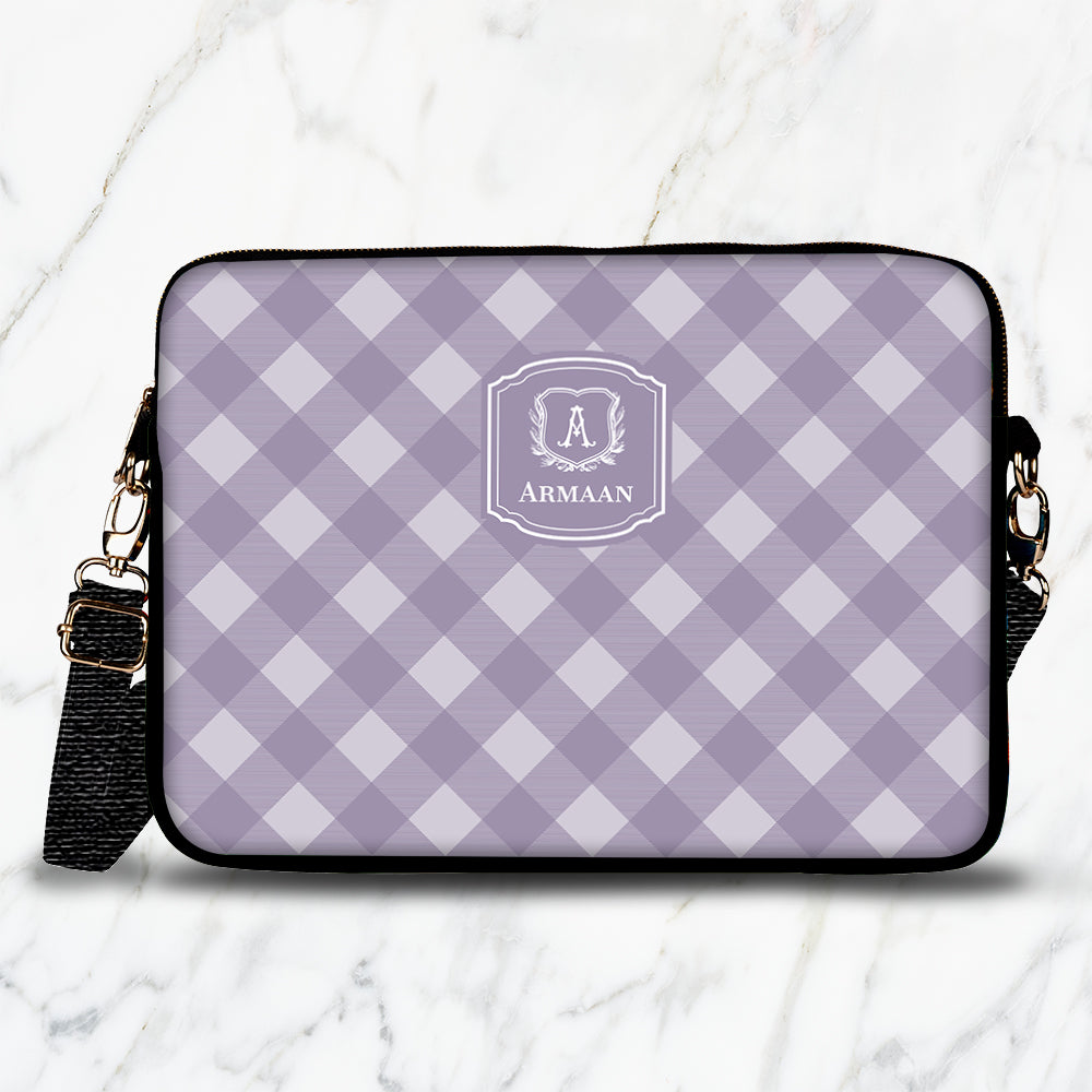 Gingham  Laptop Bag