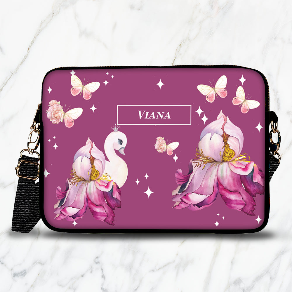 Butterfly Swan Blossom Kids Laptop Bag