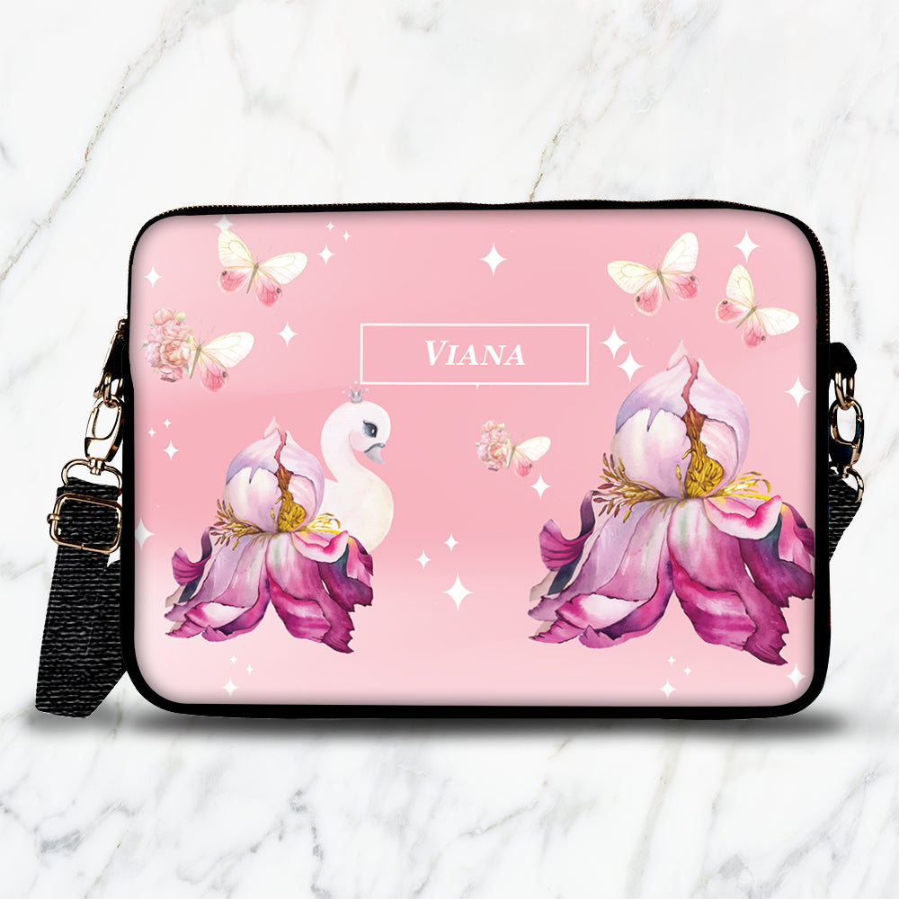 Butterfly Swan Blossom Kids Laptop Bag