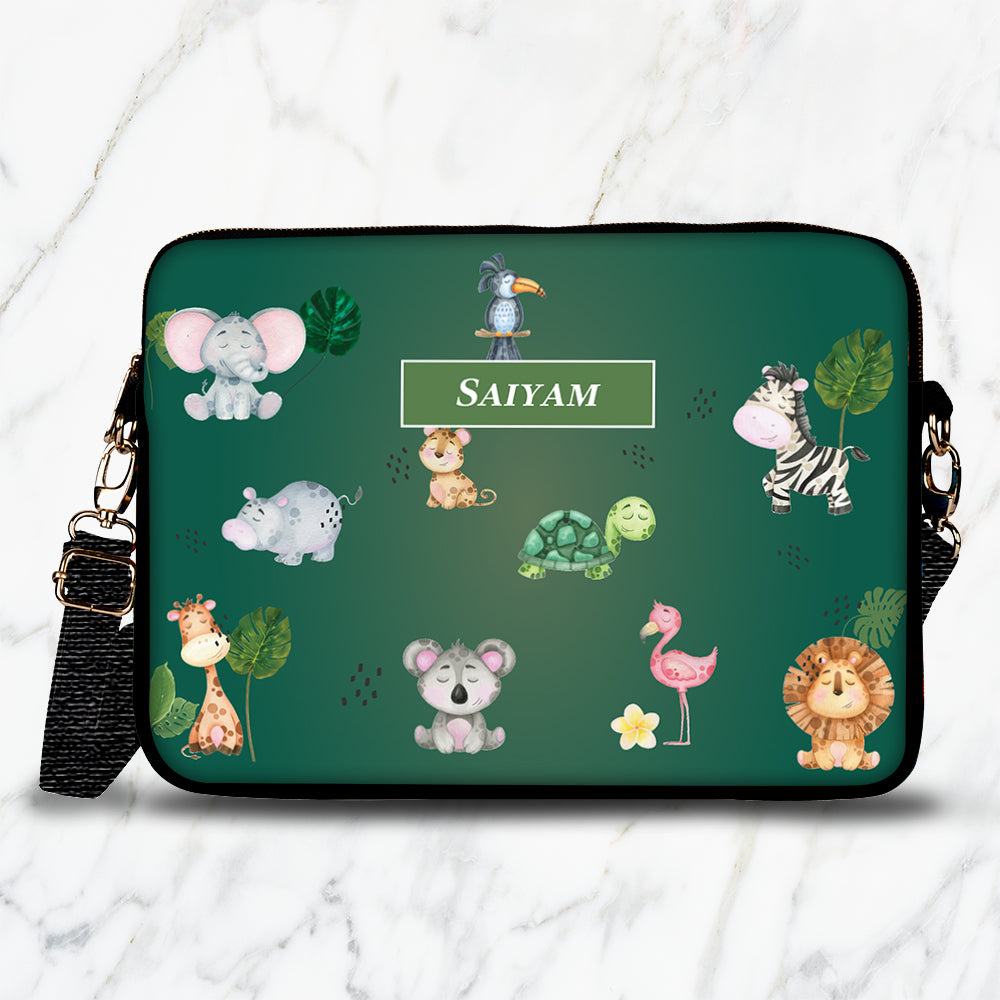 Jungle Friends Kids Laptop Bag