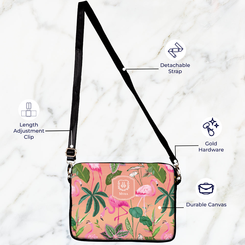 Flamingo Foliage Laptop Bag