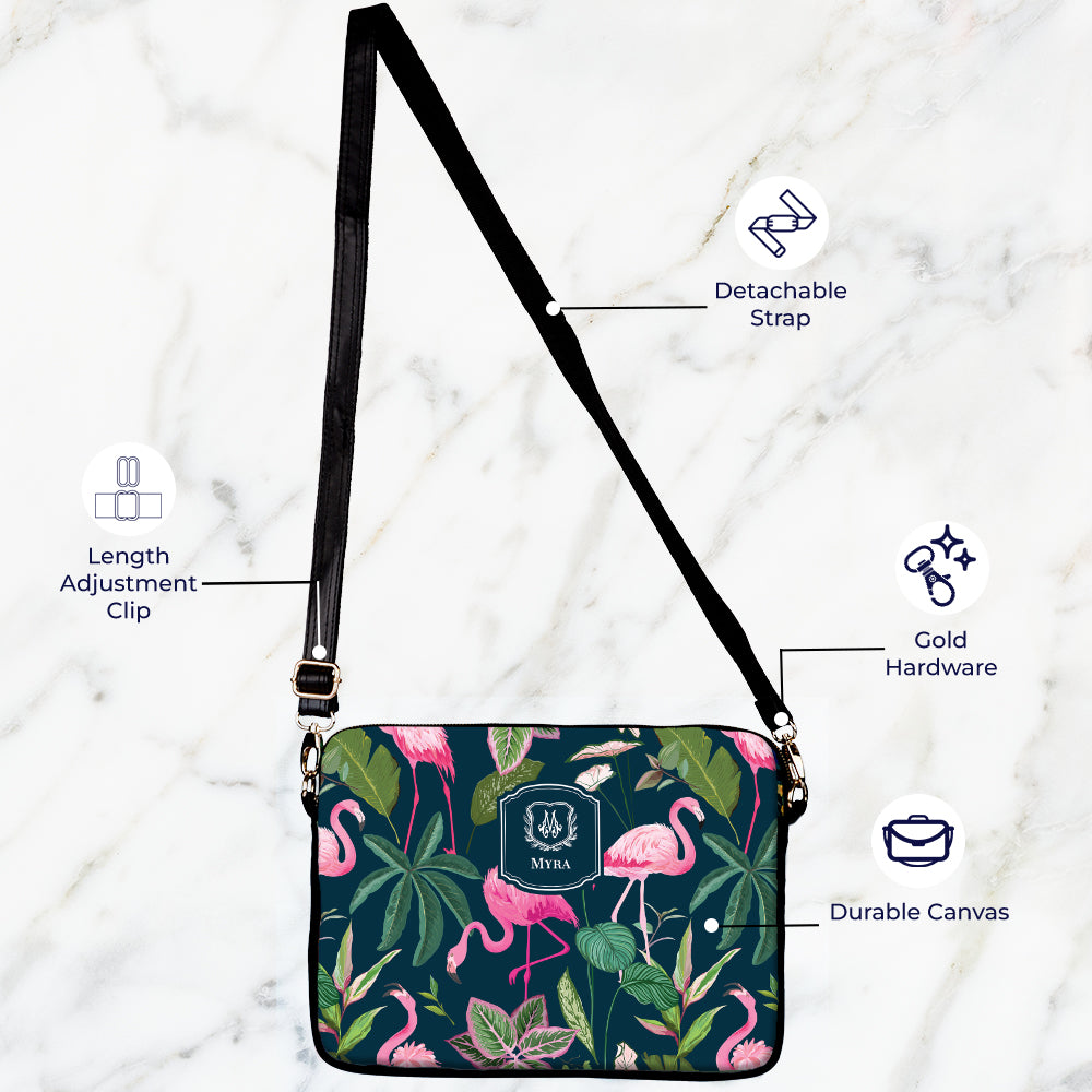 Flamingo Foliage Laptop Bag