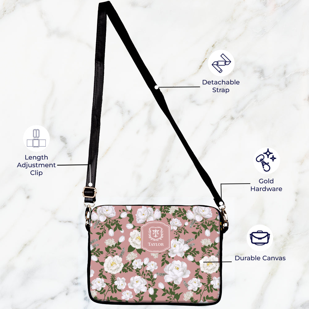 Peonies Laptop Bag