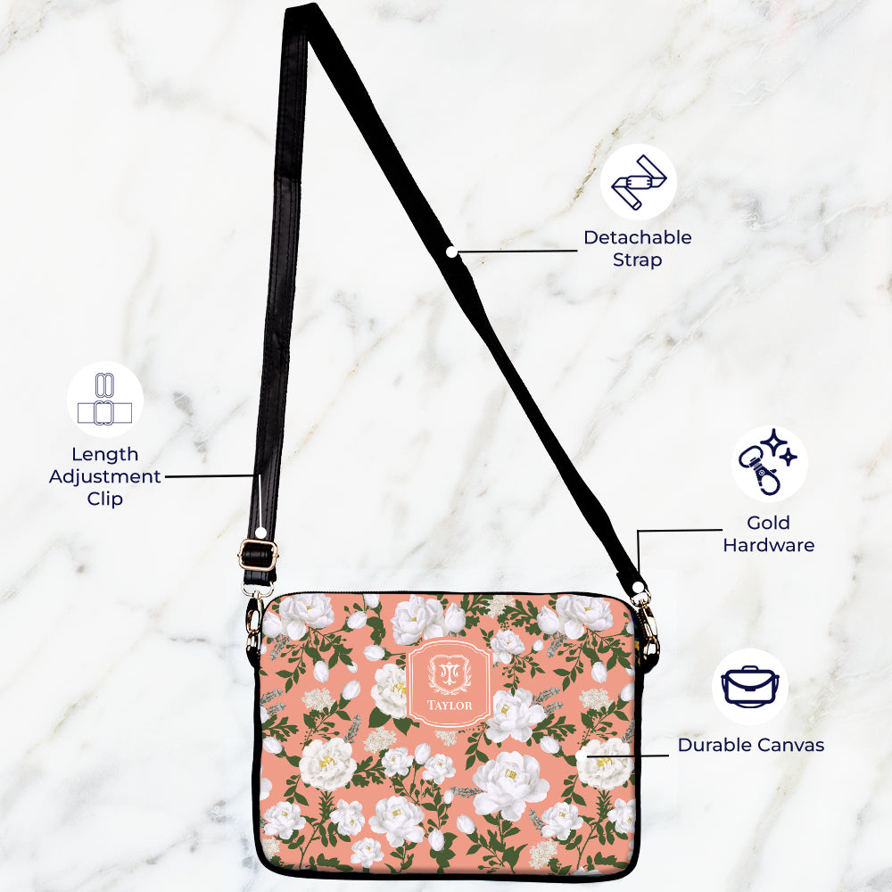 Peonies Laptop Bag