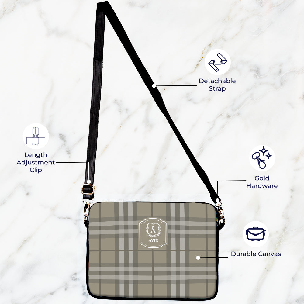 Plaid Laptop Bag