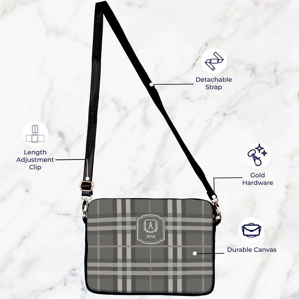 Plaid Laptop Bag