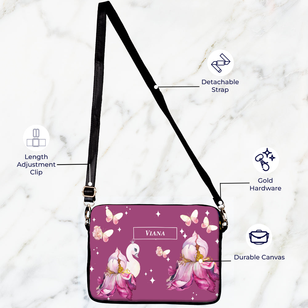 Butterfly Swan Blossom Kids Laptop Bag