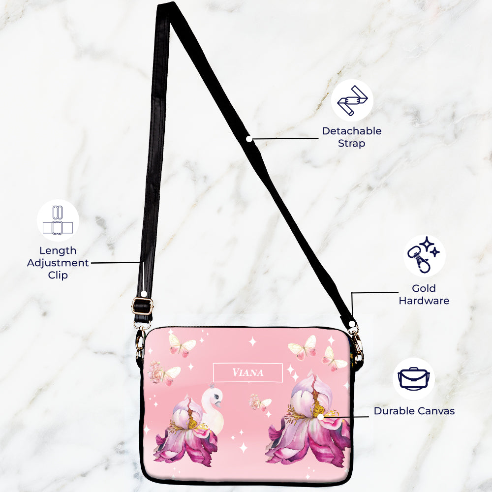 Butterfly Swan Blossom Kids Laptop Bag