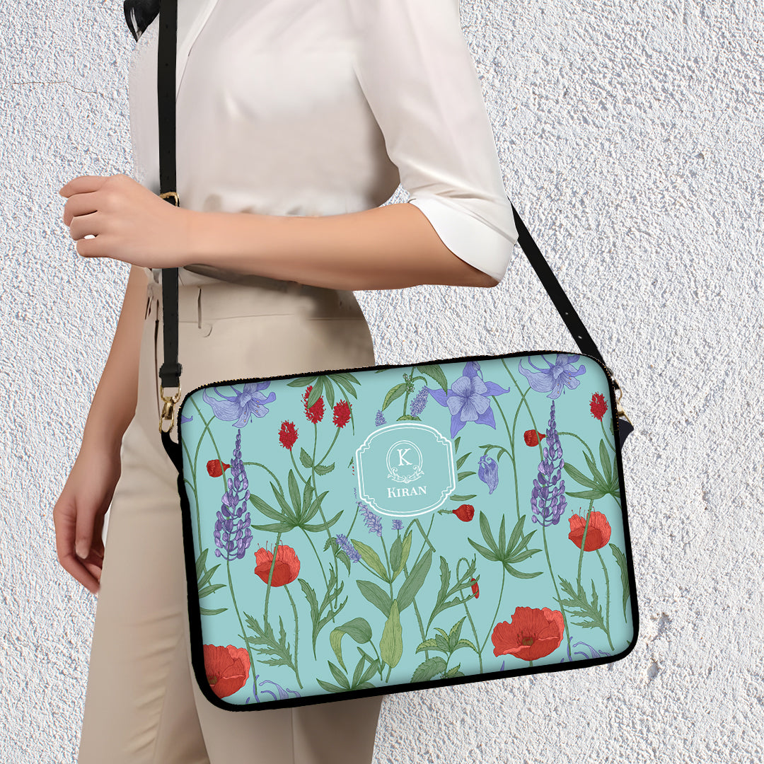 Scarlet Bloom Laptop Bag