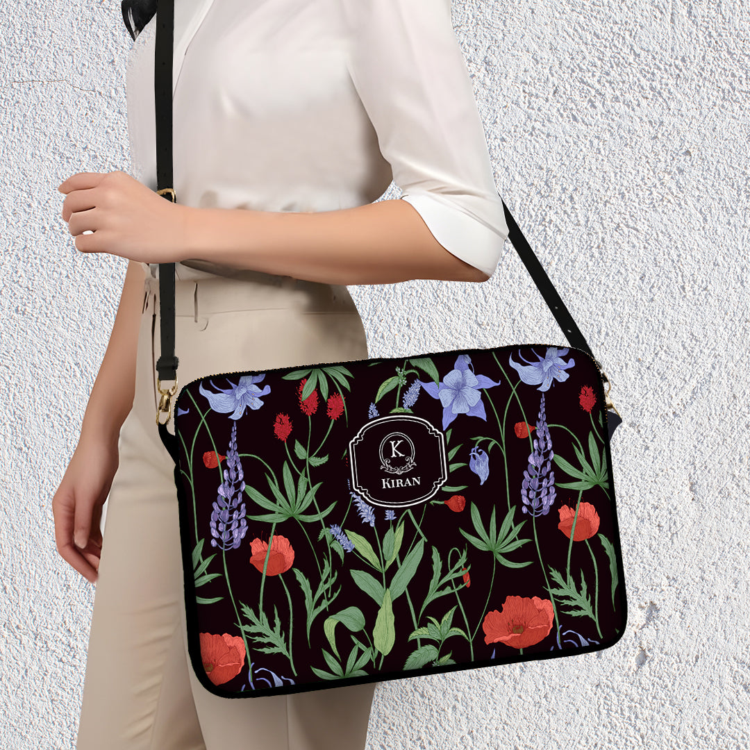 Scarlet Bloom Laptop Bag