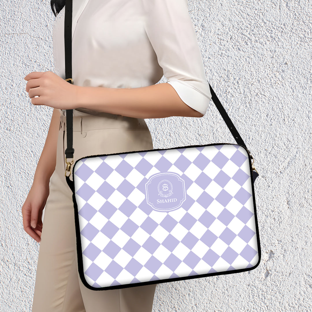 Checkered Laptop Bag