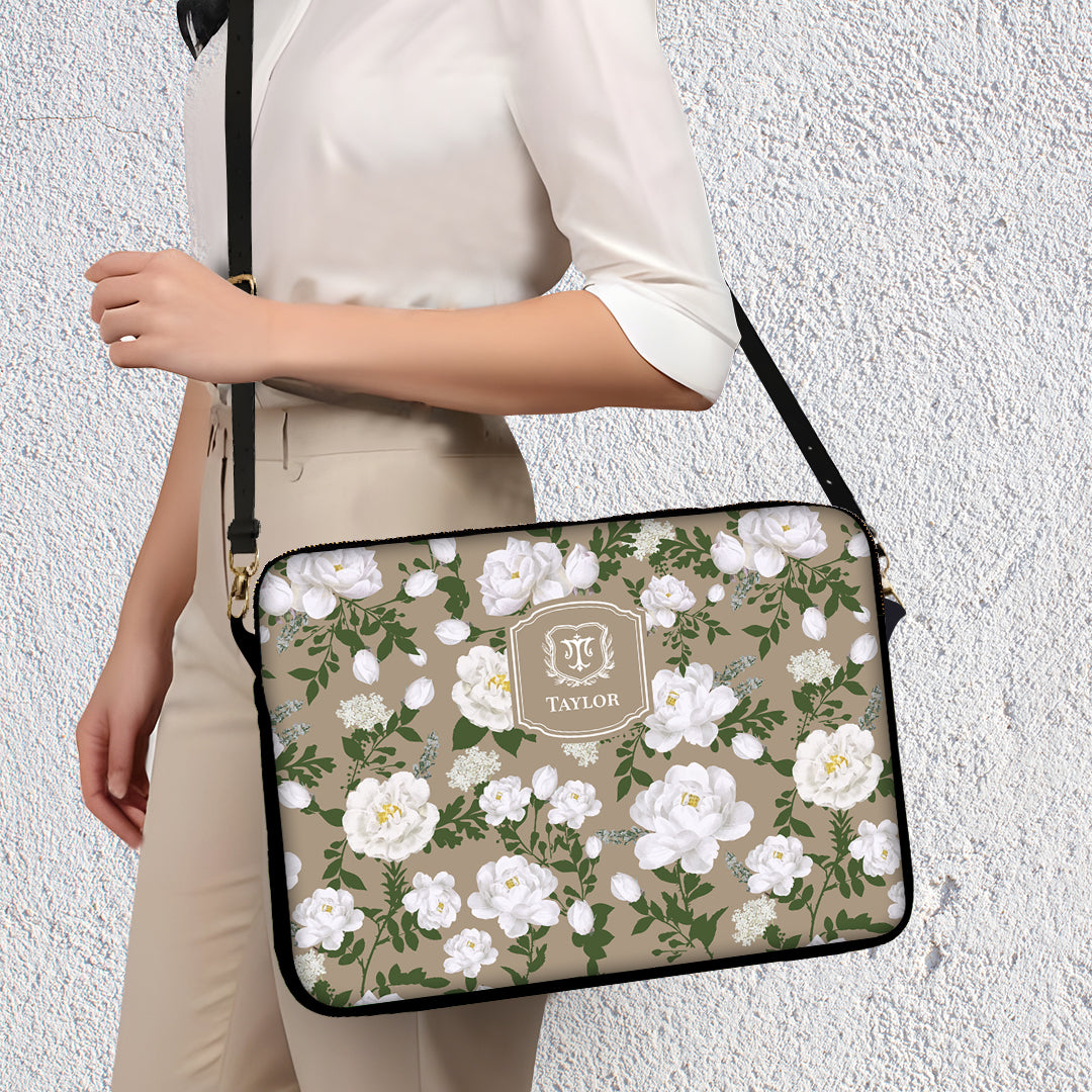 Peonies Laptop Bag