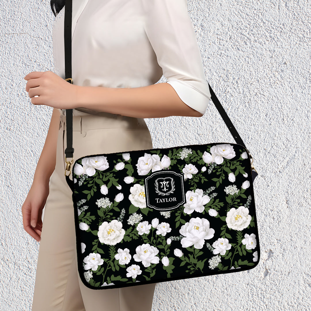 Peonies Laptop Bag