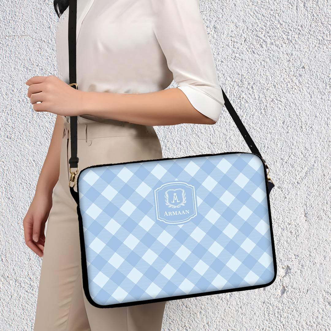 Gingham  Laptop Bag