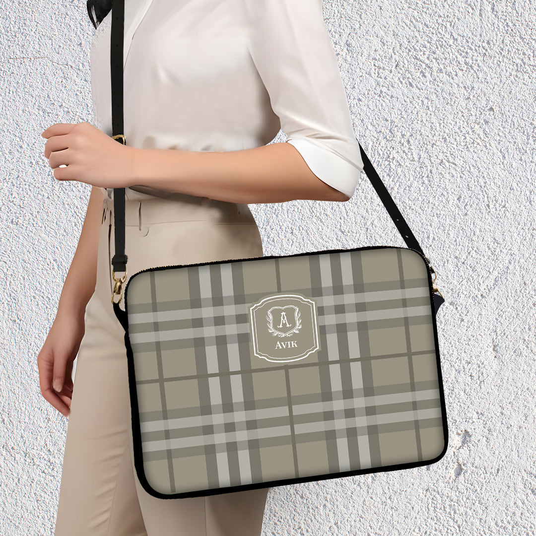 Plaid Laptop Bag