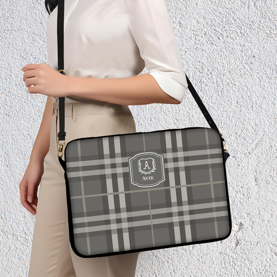 Plaid Laptop Bag