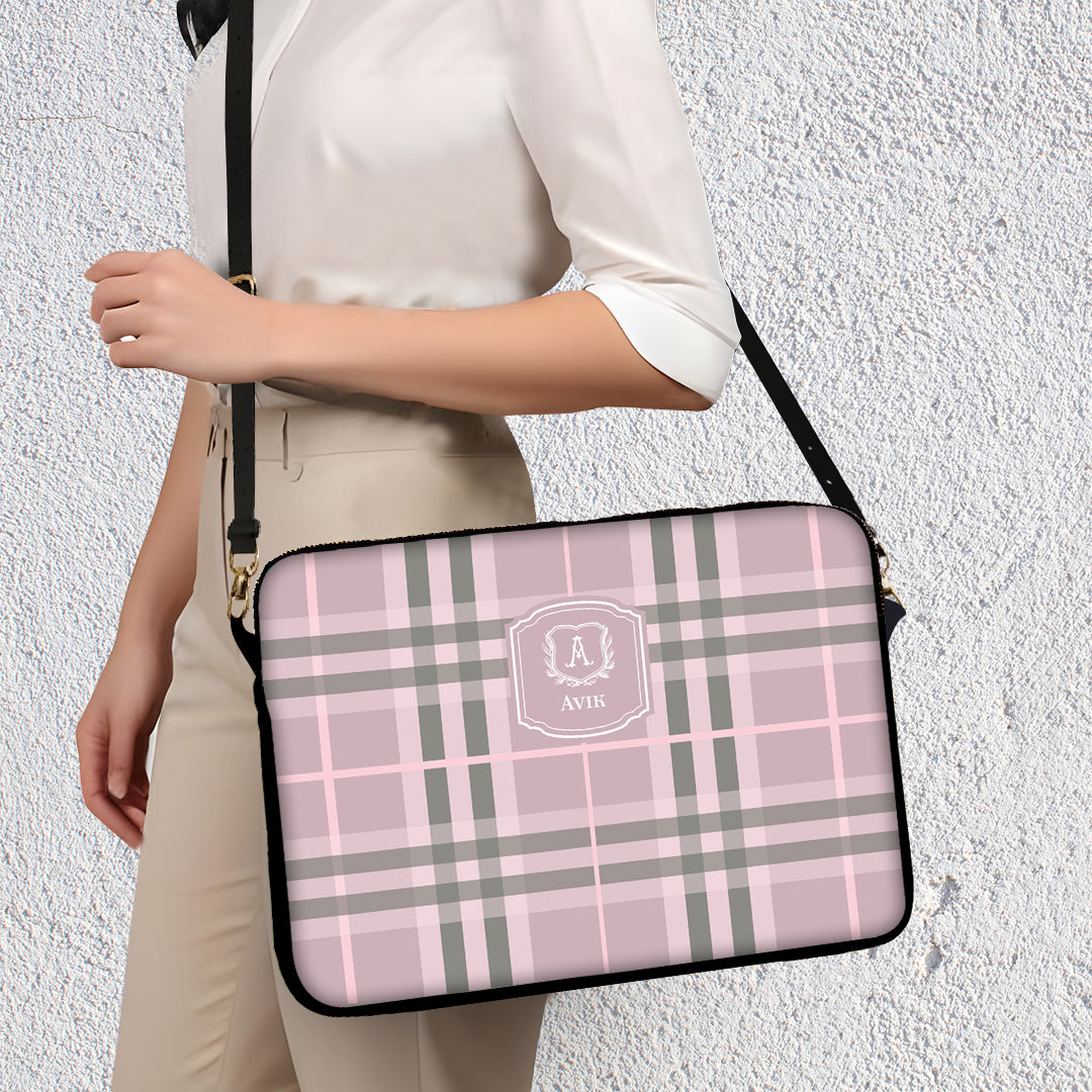 Plaid Laptop Bag