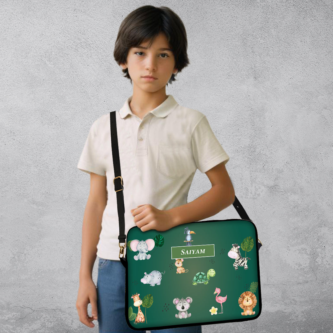 Jungle Friends Kids Laptop Bag