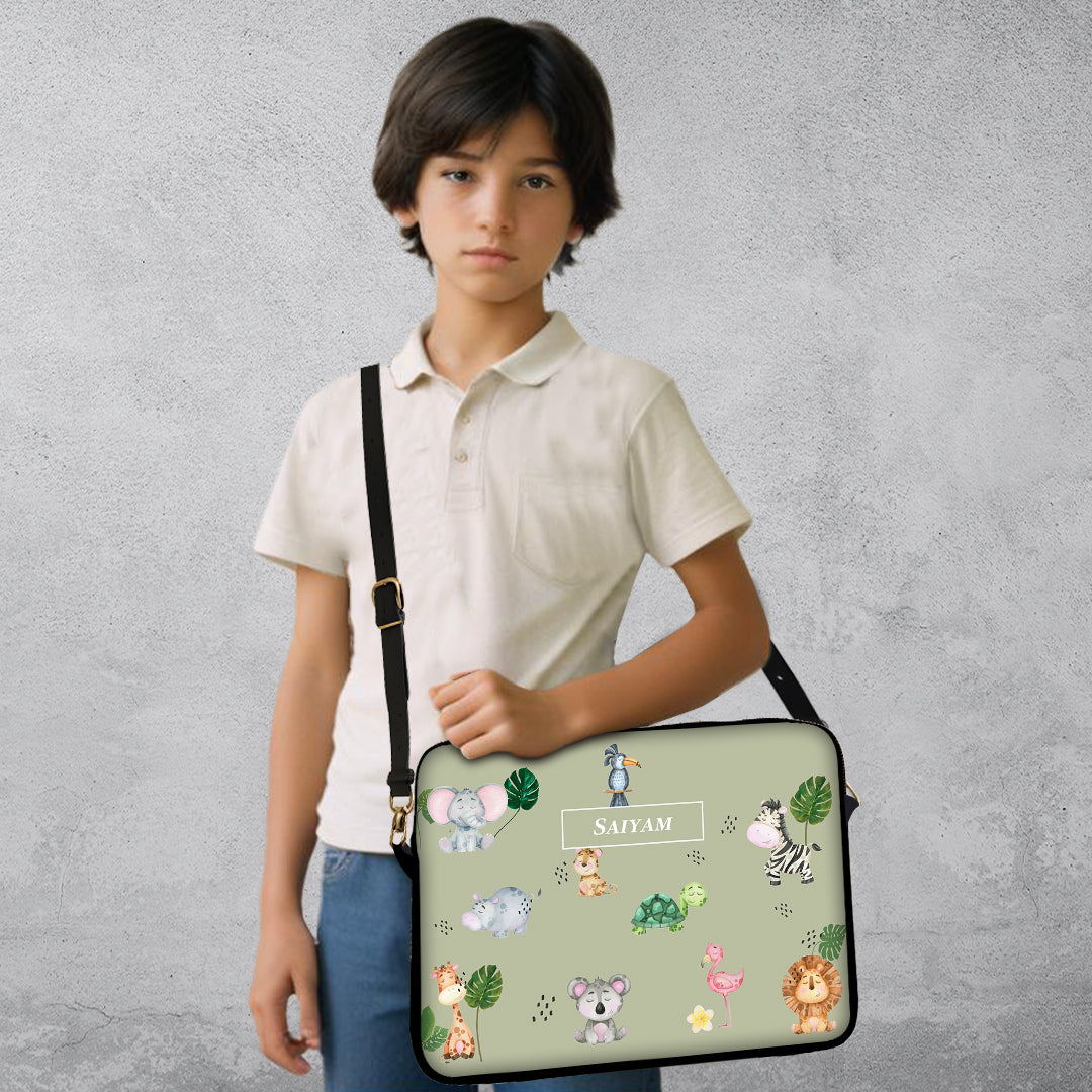 Jungle Friends Kids Laptop Bag