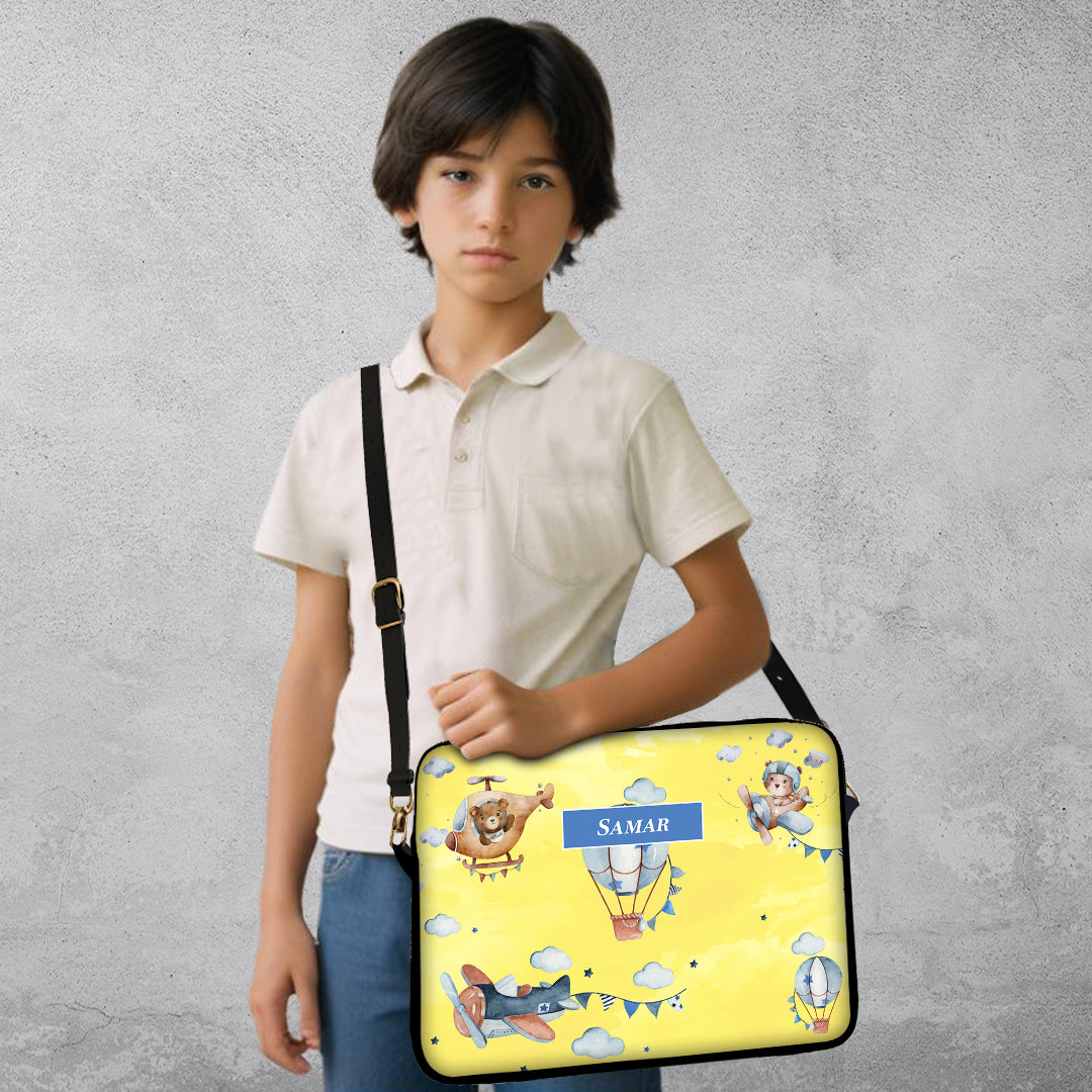 Teddy's Flight Kids Laptop Bag