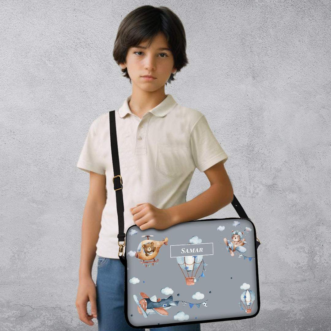 Teddy's Flight Kids Laptop Bag