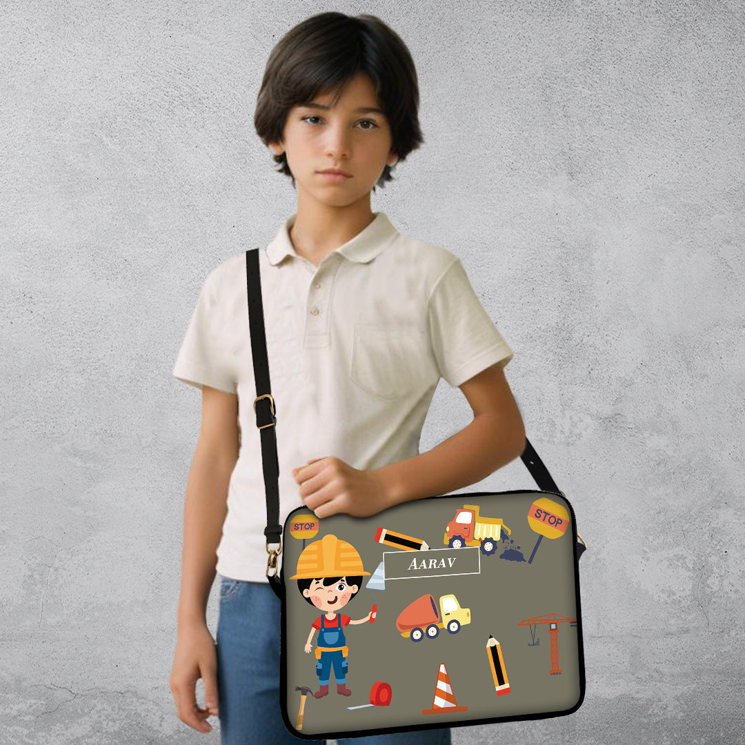 Little Builder Kids Laptop Bag