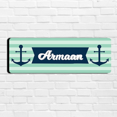 Nautical Anchor Name Plate (Petite)