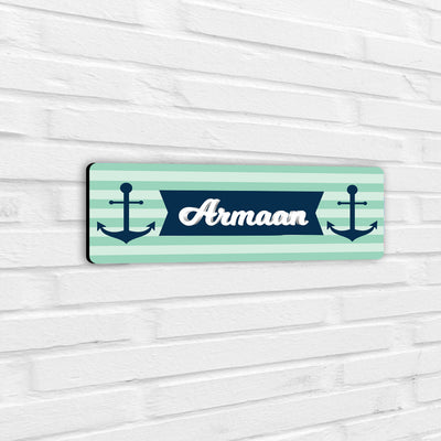 Nautical Anchor Name Plate (Petite)