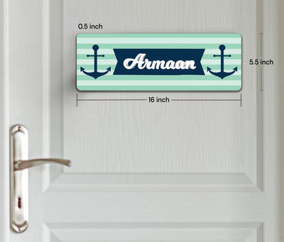 Nautical Anchor Name Plate (Petite)
