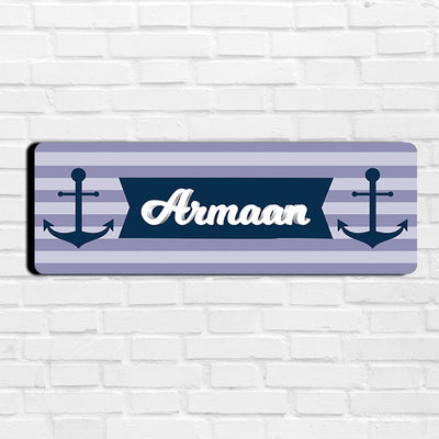 Nautical Anchor Name Plate (Petite)