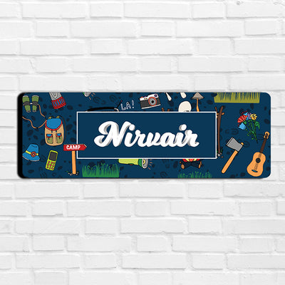 Camp Life Name Plate (Petite) (kids)