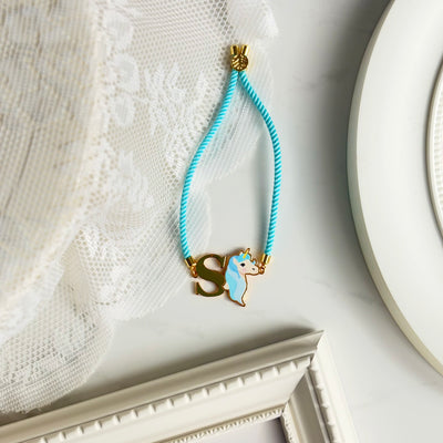Unicorn (Blue) Metal Rakhi