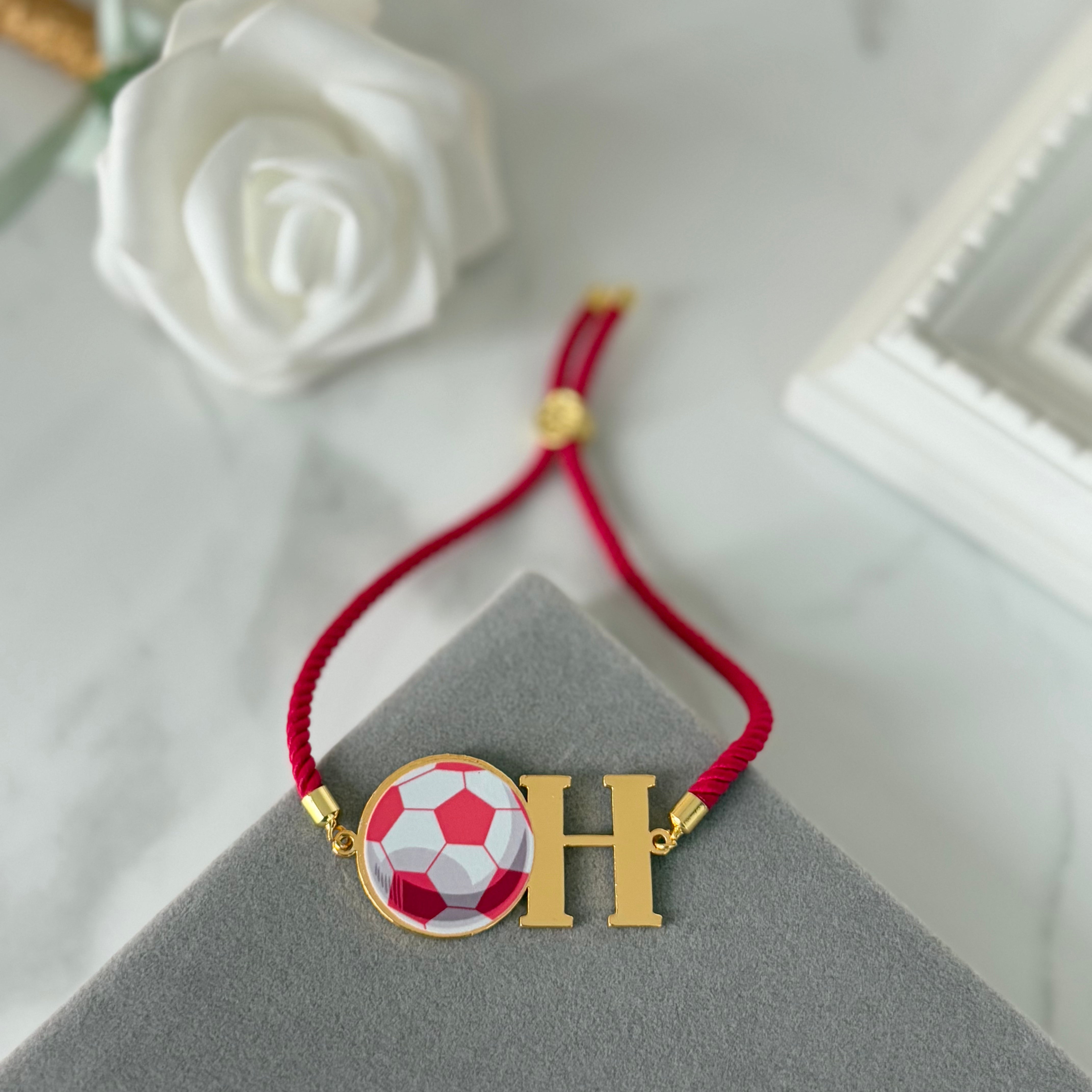 Football Metal Bracelet