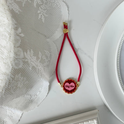 Big Sis (Red) Metal Rakhi (Non Personalised)
