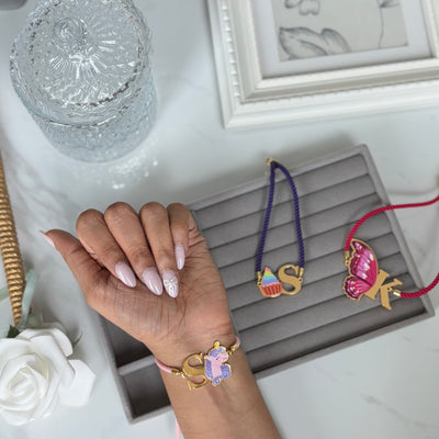 Unicorn (Lilac) Metal Rakhi