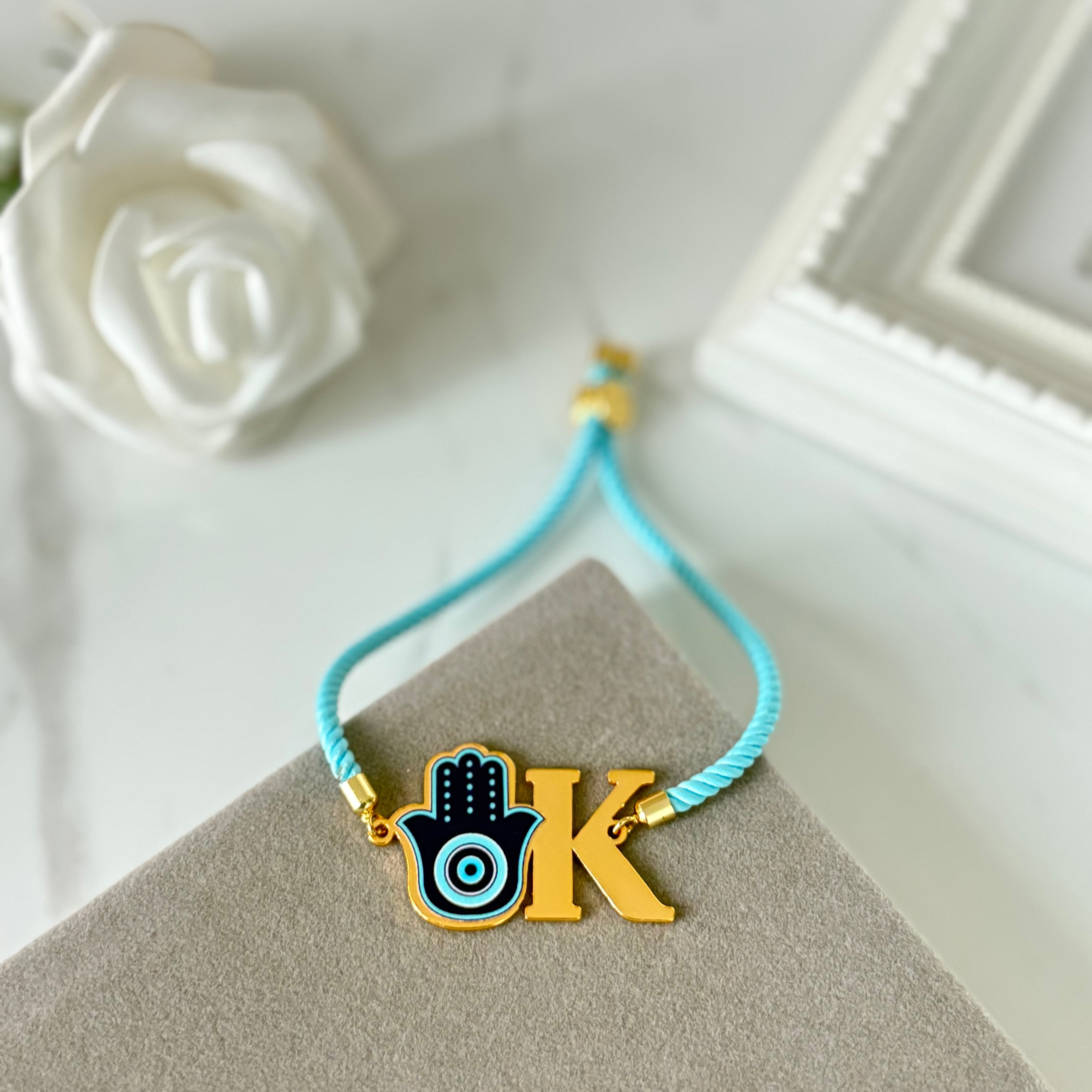 Hamsa Evil Eye Metal Bracelet