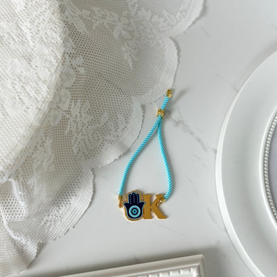 Hamsa Evil Eye Metal Rakhi