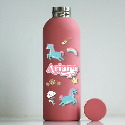 Unicorns & Rainbow Water Bottle